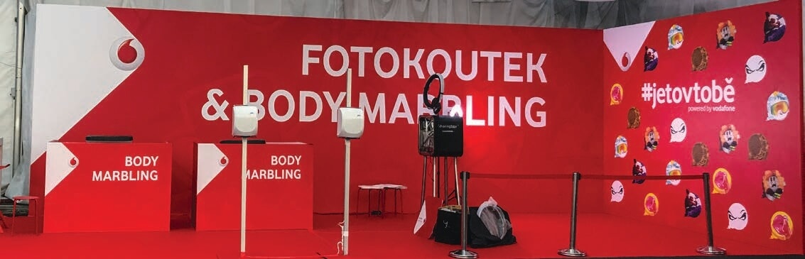 Branded Body Marbling activation