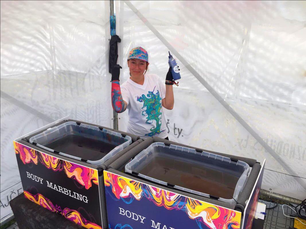 Body Marbling team